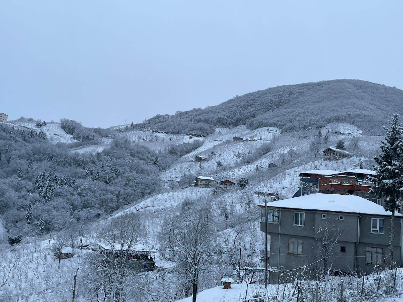 Araklı'da Kar Manzaraları