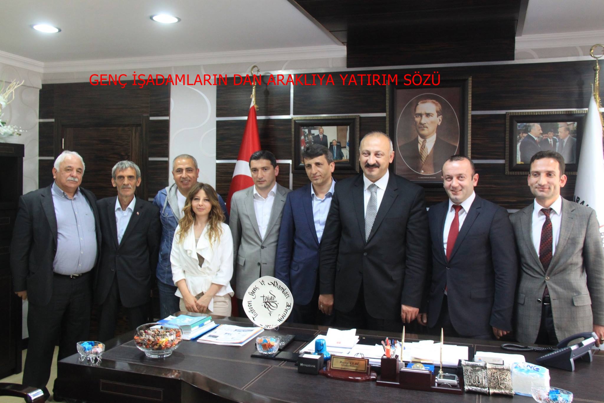 Genç işadamların dan Araklı Belediye Başkanına Ziyaret