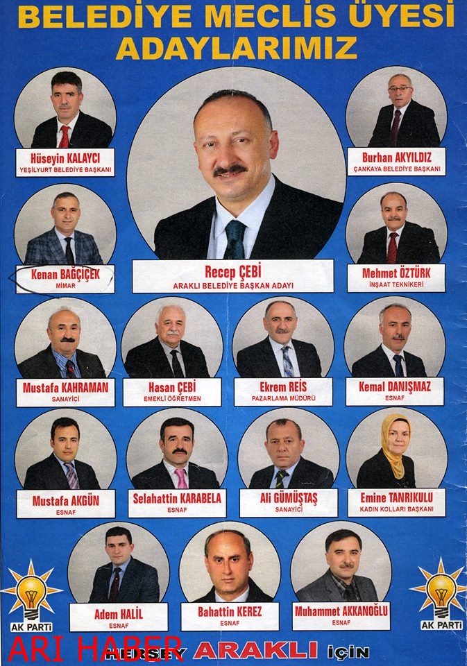 AKparti Encümenlerinin Listesi