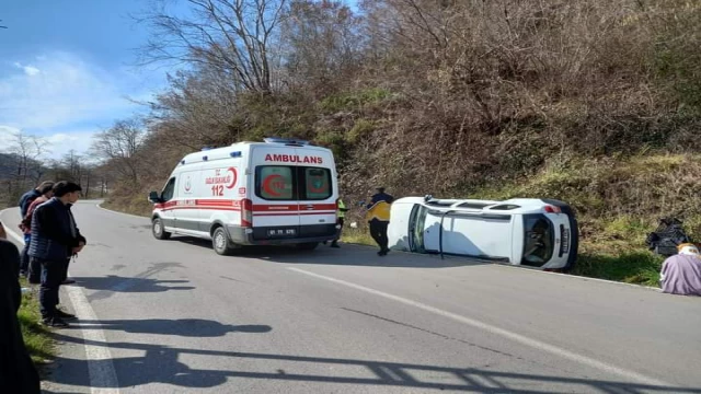 Araklı'da Korkutan Kaza