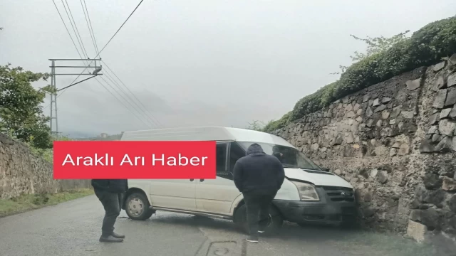 Araklı'da Trafik Kazası Korkuttu