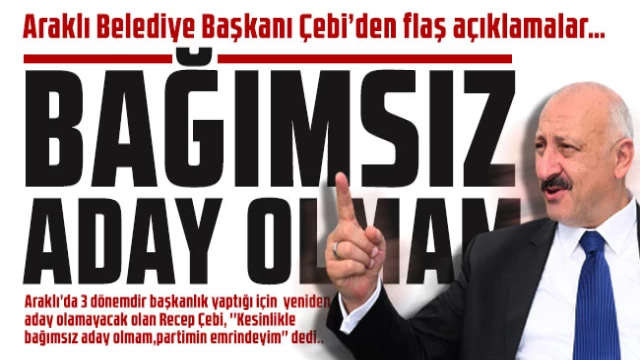 Başkan Çebi'den Flaş Açıklamalar