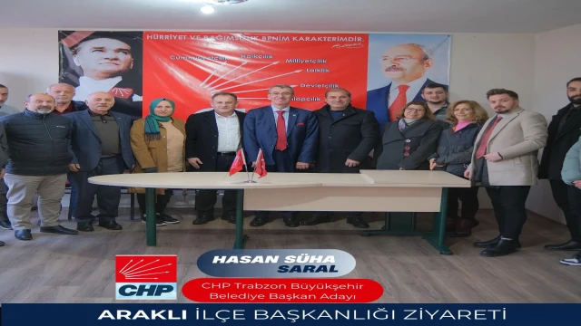 CHP Trabzon Büyük Şehir Belediye Başkan Adayı Saral Araklı'da