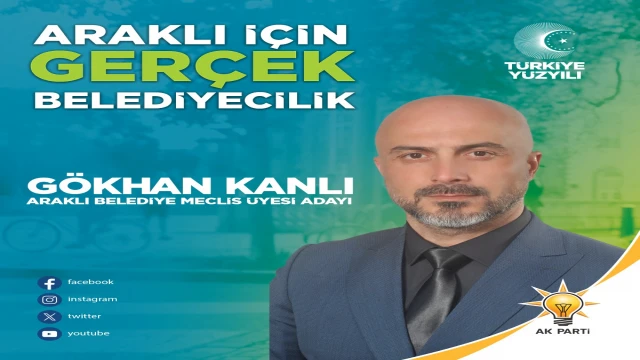 Araklı'da yenilenen AK Parti listesinin yıldızları