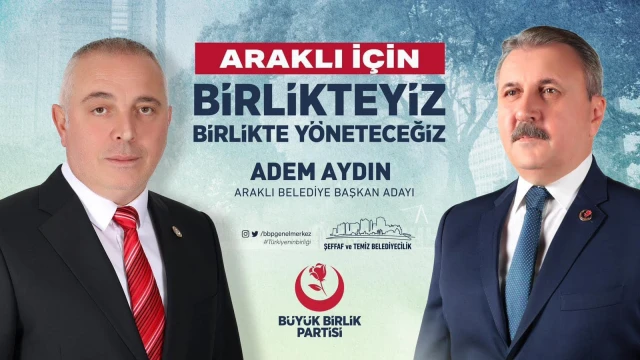 Büyük Birlik Partisi Genel Başkanı Desteci Araklı'ya Geliyor