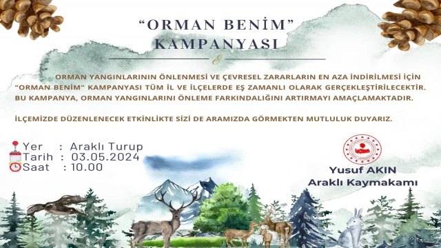 Araklı'da Orman Benim Kampanyası