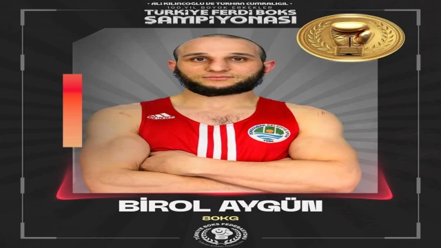 Araklı Aho'dan Birol Aygün, Türkiye Boks Şampiyonu Oldu