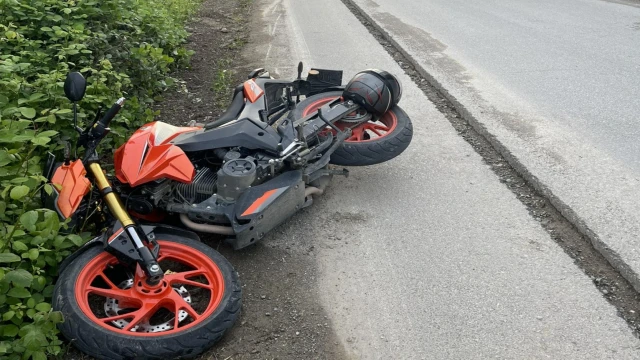 Araklı'da Bayan Motor Sürücüsü Ölümden Döndü
