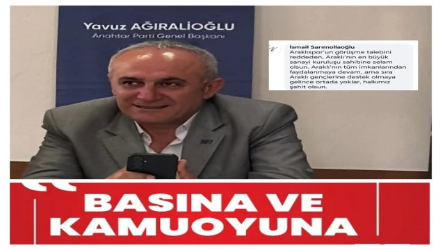 Araklı'da Başkan İslam Baytürk'den Çok Sert Açıklama;