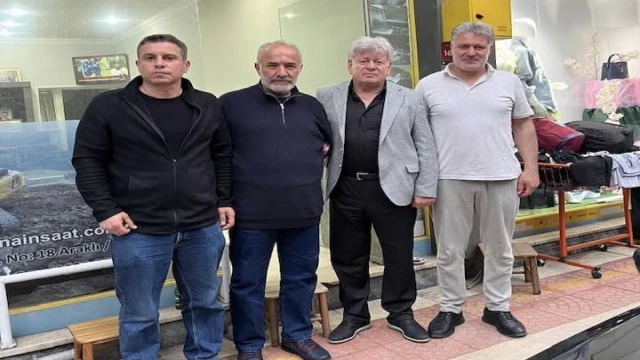 Muhtar Taşkın'ı Ziyaret Ettiler