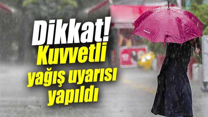 Araklı Dikkat Şiddetli Yağmur Var