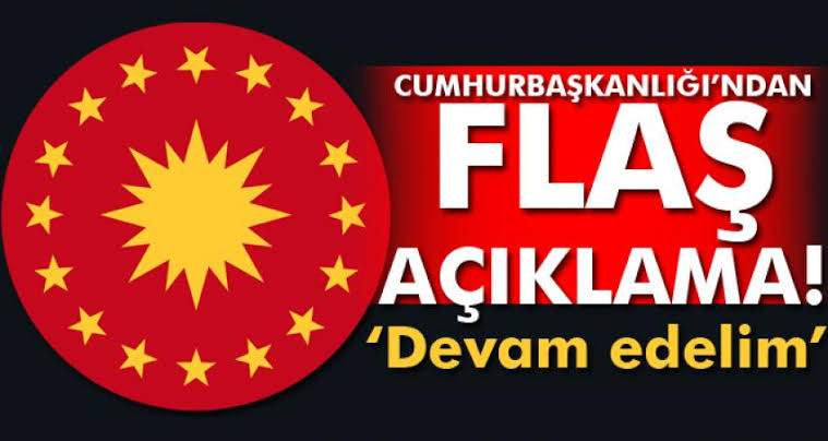 Bundan sonrası için Beklenen açıklama geldi