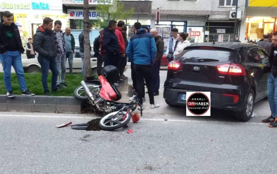Araklı'da Trafik Kazası 1 Bir Yaralı