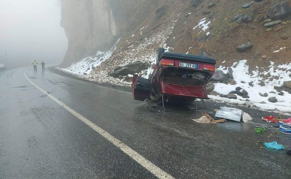 Son Dakika Araklı Çatakta Korkutan Kaza