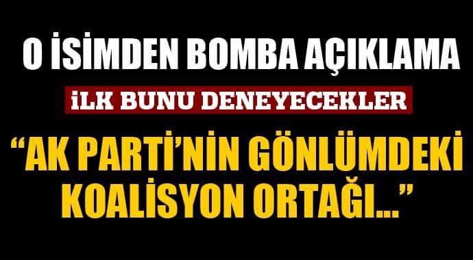 Abdülkadir Selvi AK Parti koalisyon ortağını açıkladı