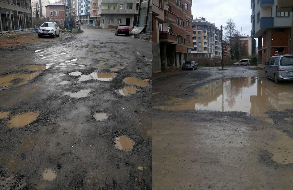 Araklı\'da bu Sokak’da Oturanlar Adeta İsyan Ettiler