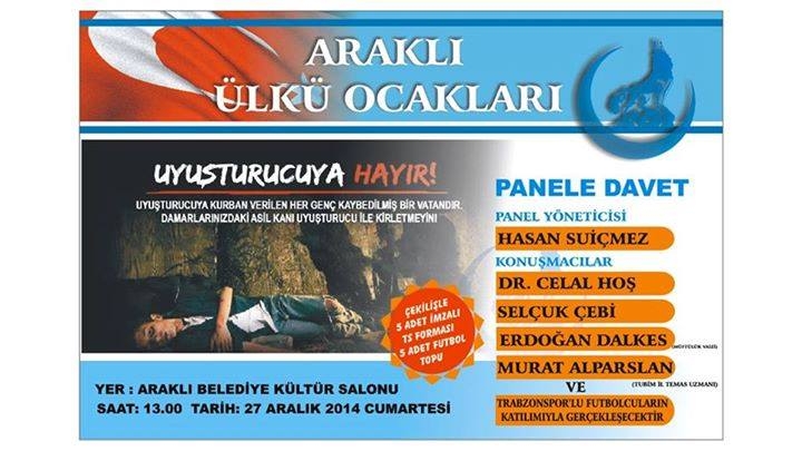 Araklı Ülkü Ocaklarından Uyuşturucu Paneli