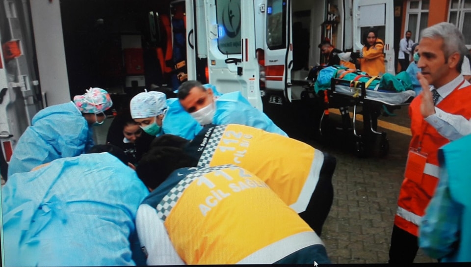 Güne Damga Vuran Görüntü Araklı Bayram Halil Devlet Hastanesinden 