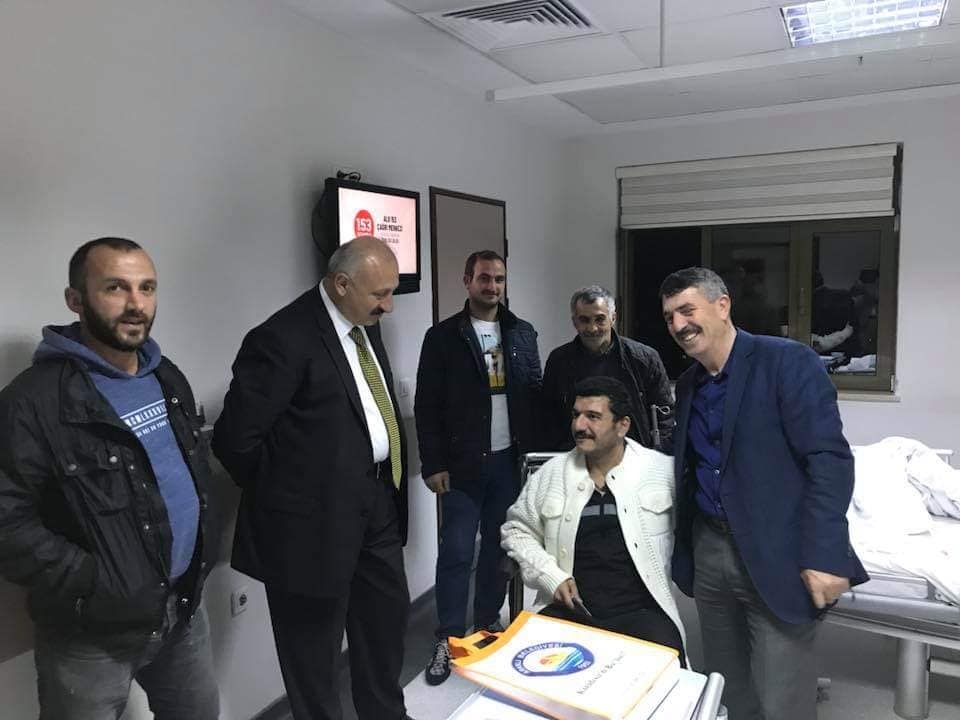 Başkan Çebi\'den Geçmiş Olsun Ziyareti