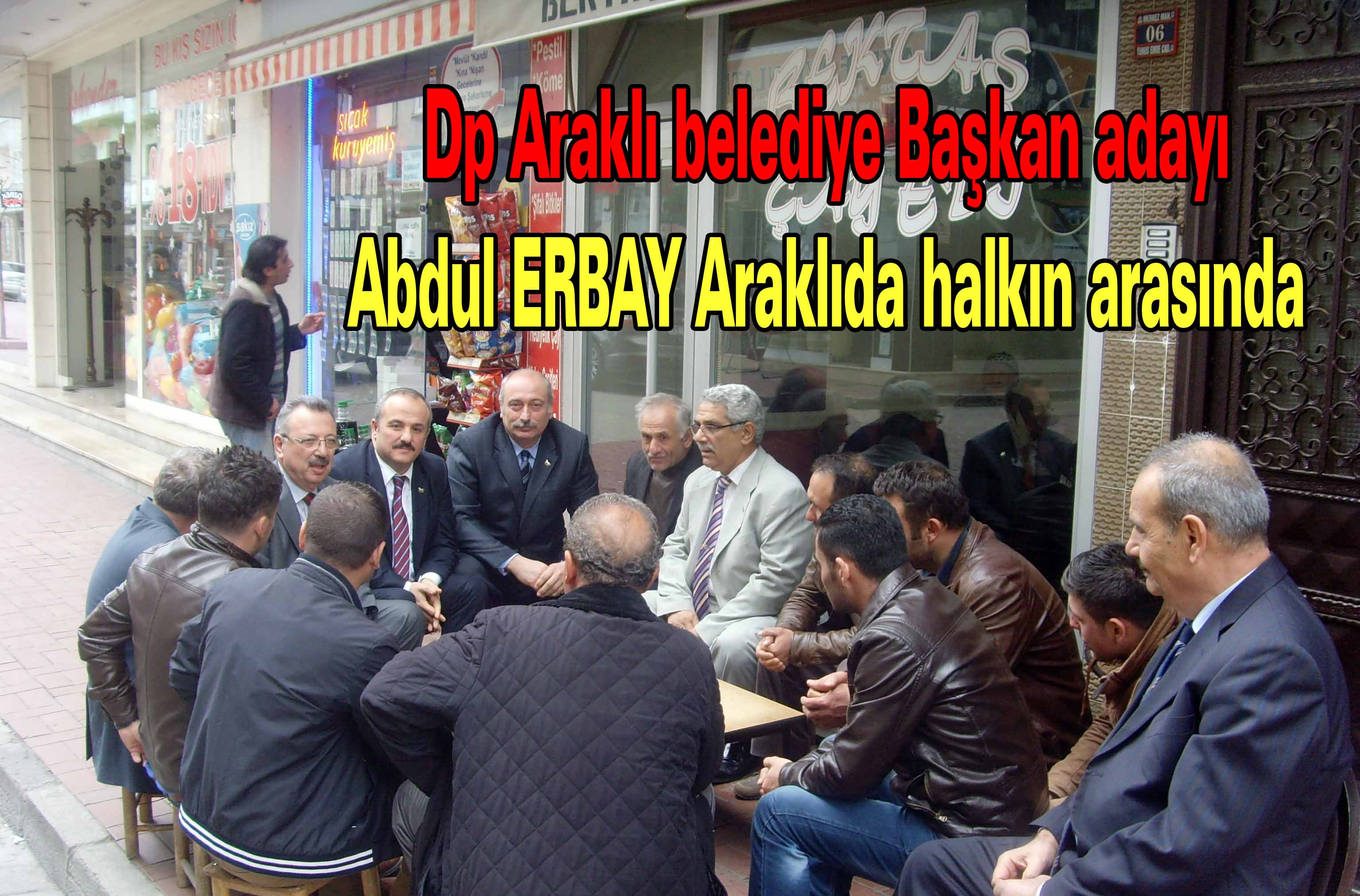 Abdul Erbay Araklı da Halkın Arasında