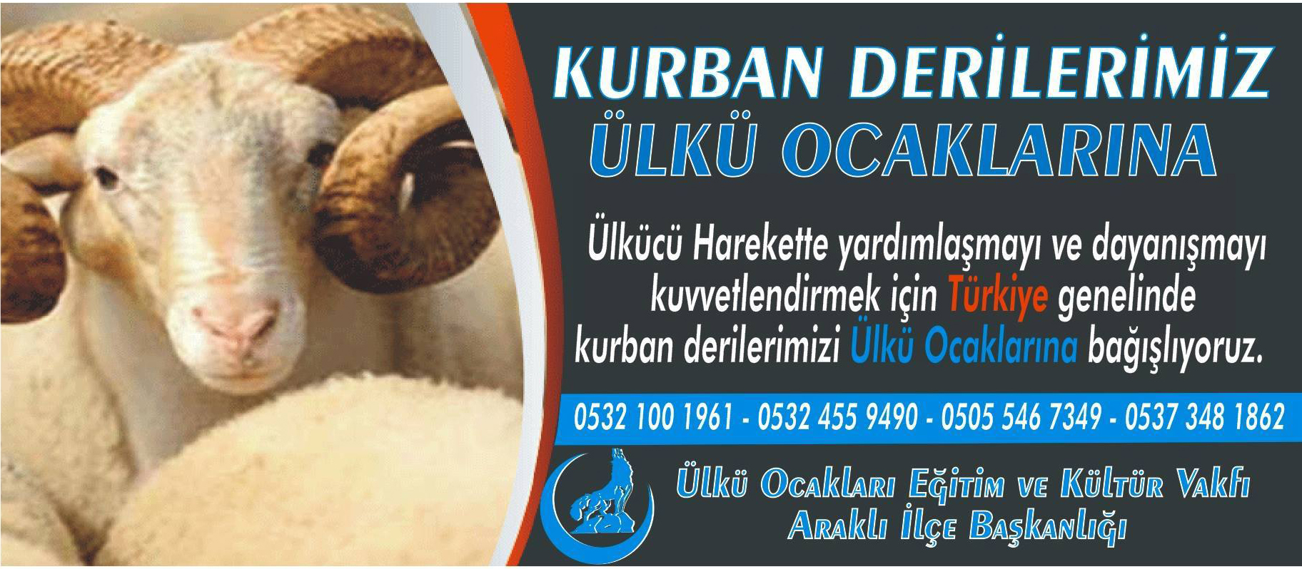 Ülkü Ocaklarından Kurban Derisi Kampanyası