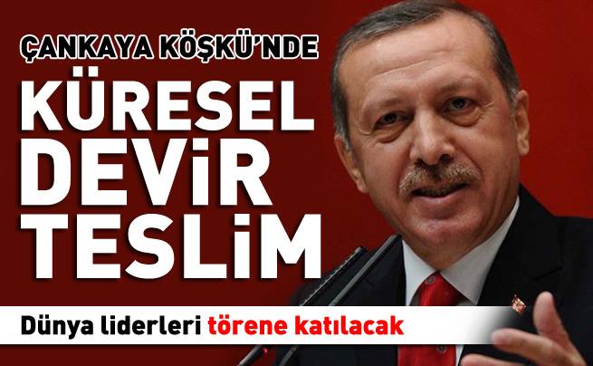 Yemin törenine büyük katılım