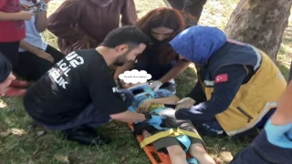 Araklı'da Oyun Parkında Korku Dolu Anlar