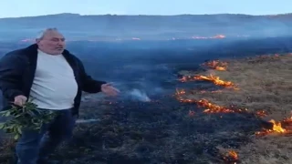 Son dakika Araklı Yaylaları Yanıyor