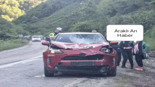Araklı Karadere Yolunda Trafik Kazası